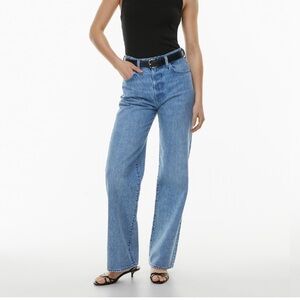 Denim Forum The Farrah Hi-Rise Wide Jeans